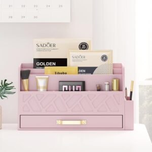 Desk Mail Organizer with Drawer